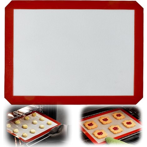 Silicone Baking Mat 40 x 30 cm – Baking Paper Reusable Aluminium Foil, Non-Stick, Dishwasher Safe (1/5)