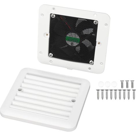 97 x 97 mm RV Ventilateur côté ventilateur unique 12V 1V 1,2W Ventilation d'air Échappement pour la cuisine de la routile salle de bain (1/5)