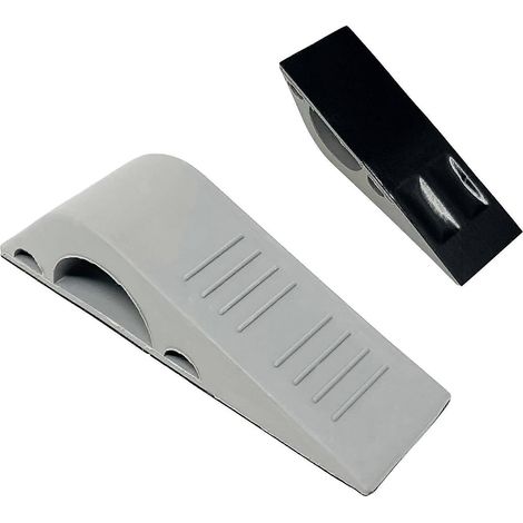 Türstopper mit extrem rutschfestem Griff, strapazierfähiger Gummitürstopper für 2,5 cm (1 Zoll) breite Türspalten, grau (1/3)