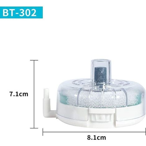 Filtre pour aquarium, filtre avec pierre à air, mousse filtrante et matériau de filtration biochimique, filtre silencieux pour aquarium de 10 à 25 litres (1/3)