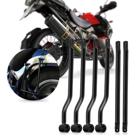 Supports de sacoches moto noir pour Honda Suzuki Yamaha Kawasaki, barres de fixation robustes (1/5)