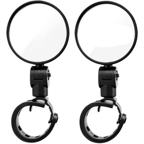Retroviseur Moto Rétroviseurs Rétroviseurs De Vélo Moto, Support De Guidon, Rotation À 180 Degrés, Grand Angle Réglable, Réflecteur De Miroir Convexe Modifié, 2 Pièces (1/4)