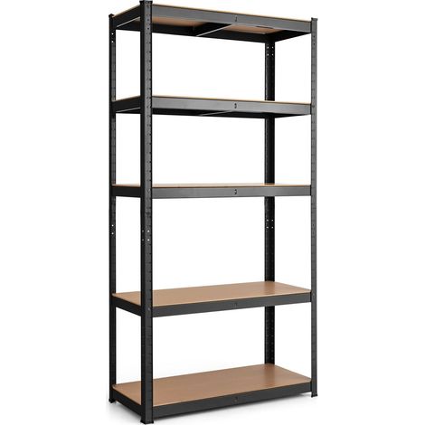 Étagère d'outils de garage 5 niveaux réglable 30 x 60 pouces - noir (1/5)
