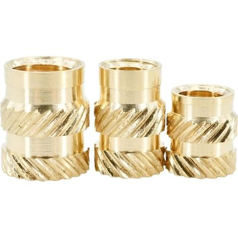 200/300/500/100 pièces Écrous à insert en laiton M2 M3 M4 M5 M6 (1/5)