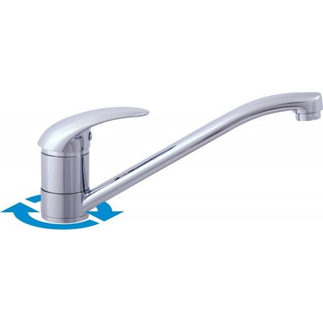 Robinet basse pression pour évier en laiton chromé 23,5 cm (1/2)