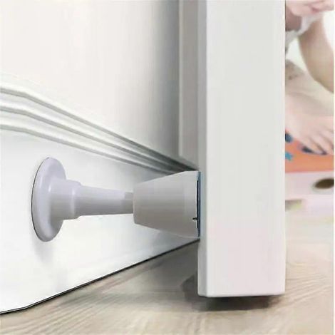 HONORNIC - Butée de porte silencieuse en silicone, autocollante, amortisseur de porte, protection anti-collision, protection murale pour porte, bricolage (1/4)
