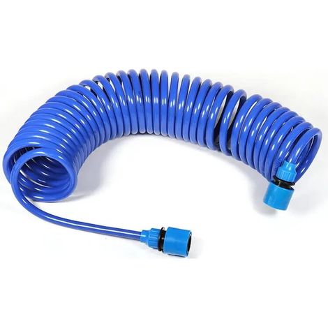 Tuyau d'arrosage rétractable portable en EVA (5 m) pour jardin, lavage de voiture, arrosage de fleurs et de pelouses. (1/4)
