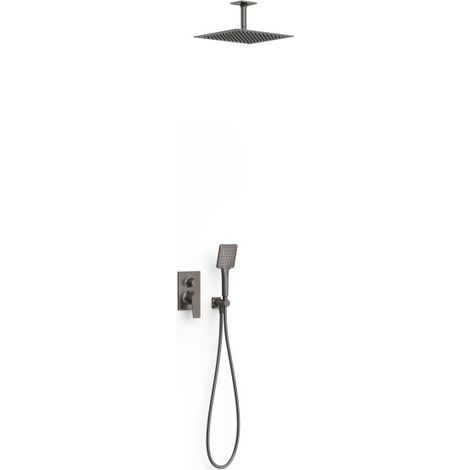 Kit mitigeur encastré 2 voies Rapid‑box pour douche Project Graphite - TRES 22138003GR