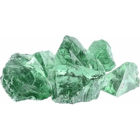 Pierre de jardin vert clair, verre de 12 cm (1/5)