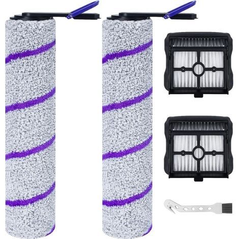 Ersatzbürstenrolle und HEPA-Filter für Rowenta X-Clean 10 / NARWAL S20 Pro Staubsaugermopp, 2 Bürstenrollen + 2 HEPA-Filter + 1 Reinigungsbürste (1/5)