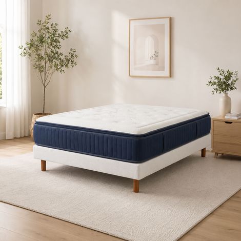 Ensemble matelas ensaché 180x200 + sommier - VICTOIRE (1/4)