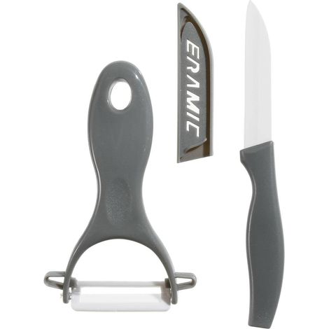Kit pelapatate + coltello in ceramica (1/4)