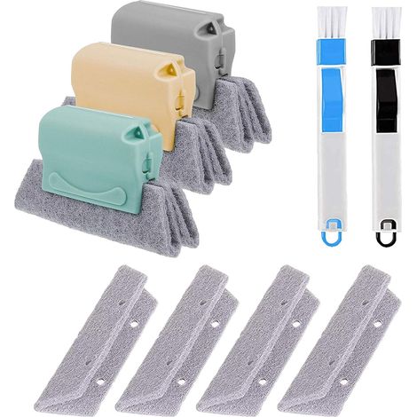 Set di spazzole per la pulizia delle scanalature delle finestre, Magic Window Track Cleaner (1/5)