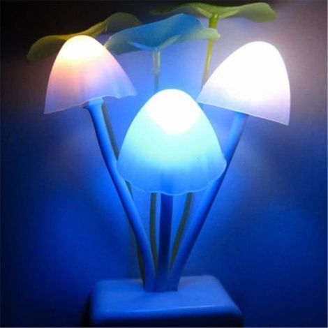 capteur conduit nuit lumière de la lampe champignon maison décoration EU Plug romantique coloré (1/3)