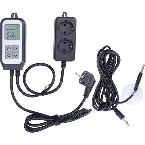 Digitaler Temperaturregler 16A mit WLAN-App-Fernbedienung, Gewächshausthermostat, EU-Stecker, AC 100–250 V (1/5)