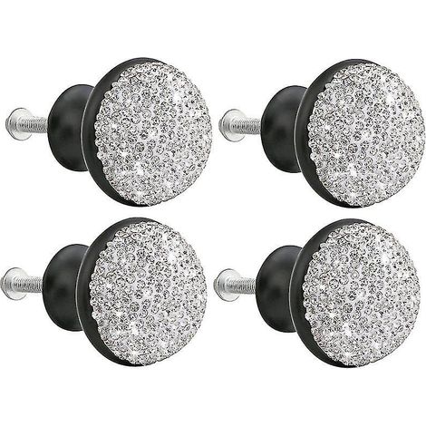 4 Stück glänzende Türknöpfe aus Aluminiumlegierung