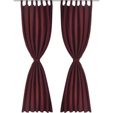 Maison Exclusive - Vorhänge Gardinen aus Satin 2-teilig 140 x 245