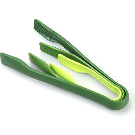 Pinces de cuisine en plastique réutilisables, pinces à pain antidérapantes pour la restauration, la cuisine et les salades. Grille-pain. (1/5)