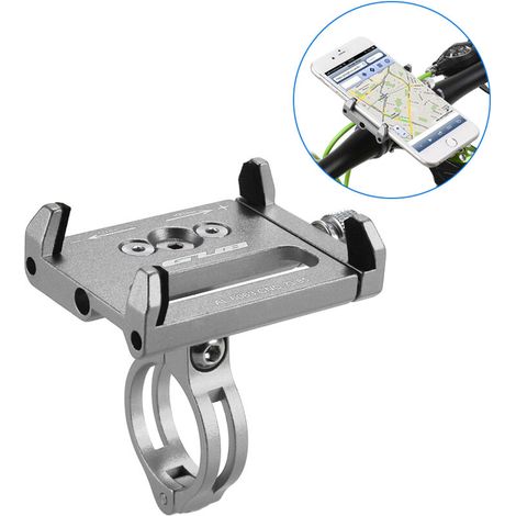 Support de téléphone réglable en aluminium pour vélo (1/4)