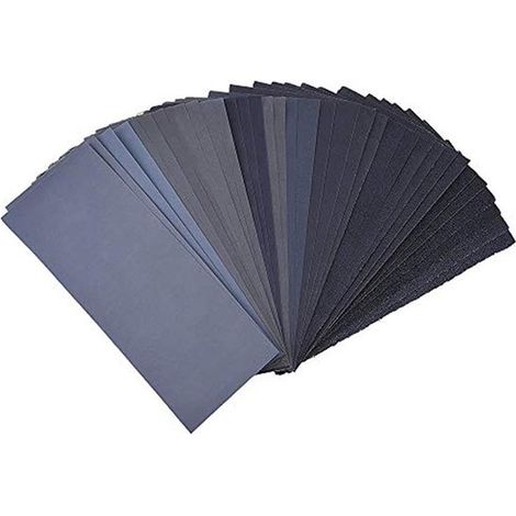 Ensemble de papier de verre - 36 pièces - Grains 320/400/600/800/1000/1200/1500/2000/2500/3000/4000/5000 (1/5)
