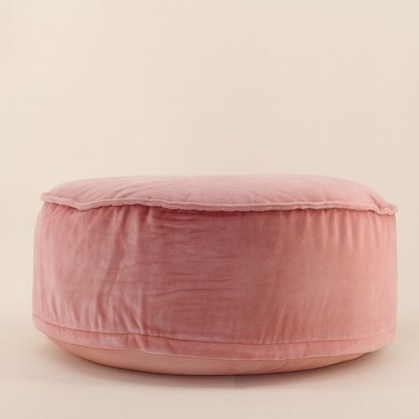 Pouf coussin en velours XL 65x25cm