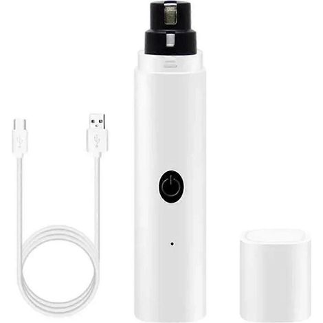 Coupe-ongles électrique pour chiens, rechargeable, blanc. (1/5)