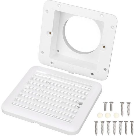Grille de Ventilation Latérale pour Camping-car, échange D'air Résistant à L'eau, Grille de Sortie de Ventilation Polyvalente pour Camping-car, Remorque, Bateau, Caravane, Yacht (1/5)