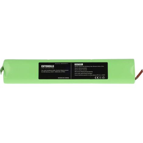 EXTENSILO Batería compatible con Velux persiana claraboya y persianas enrollables, ventanas solares (2500 mAh, 10,8 V, NiMH)