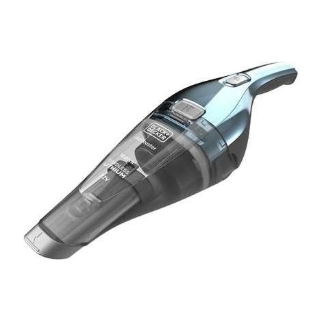 BLACK+DECKER - Aspiradora de mano inalámbrica 7,2V, estación de carga, azul claro/cromo NVC220WBC-QW (1/5)