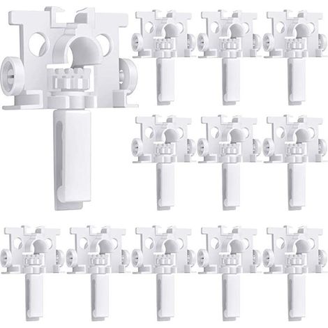 Kit de 12 piezas de pestañas de reparación para persianas verticales, listones de repuesto para persianas verticales, piezas de reparación para ventanas y accesorios para cortinas. (1/5)