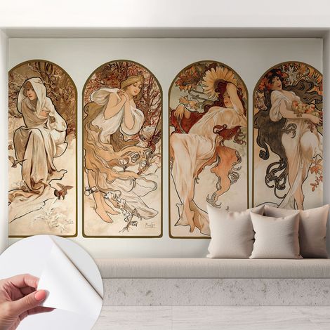 Fotomurale adesivo stickers - per camera da letto - per corridoio - decorazione casa moderna Momenti femminili 208x146 cm (1/5)