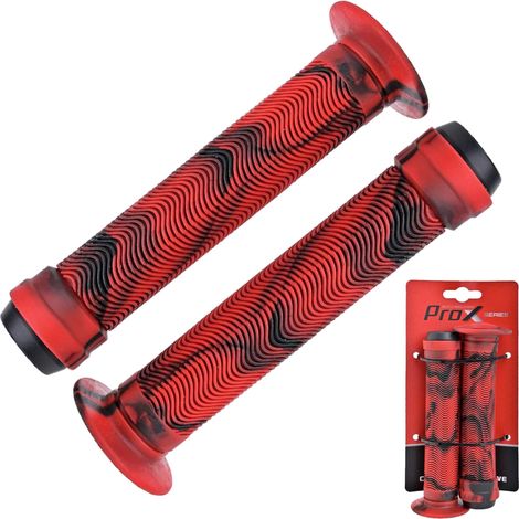 Puños ProX GP75H de 150 mm para manillar con collarín BMX rojo (1/3)