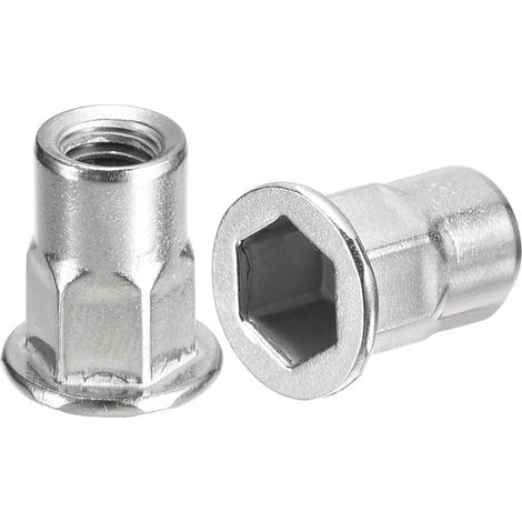 M6 Half Hex Body Rivet Nuts 304 Stainless Steel 60pcs (1/5)