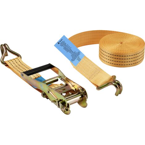 TOOLCRAFT TO-9614757 Zweiteiliger Spanngurt Zugkraft LC Niederzurren (einzeln/direkt)=2000 daN (L x