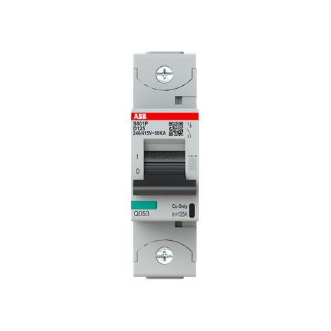 S800P Disjoncteur modulaire 1P -125A courbe D 50kA 2CCG001240R0001 ABB G151709 (1/3)