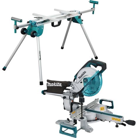 Makita LS0816F 240v 216mm 8.5"" Slide Compound Mitre Saw + LED Job Light + Legs (1/5)