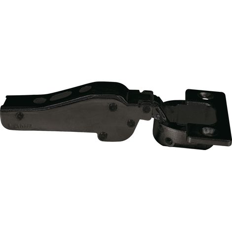 LAMP® Schwerlast Möbel Scharnier 95°, Mittelanschlag, mit Feder, schwarz (1/5)