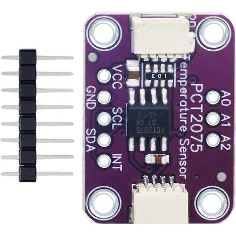 Module de capteur de température PCT2075 pour connecteur Qwiic STEMMA QT (1/4)