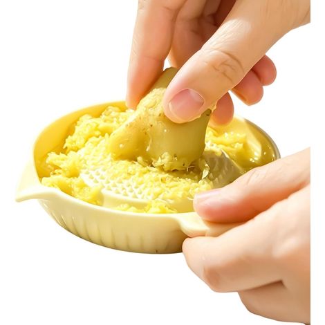 Rallador de ajos multifuncional con diseño de gofre giratorio manual  Preparación de alimentos sin esfuerzo  Para cebollas, limones, chocolate, verduras y frutas (1/5)
