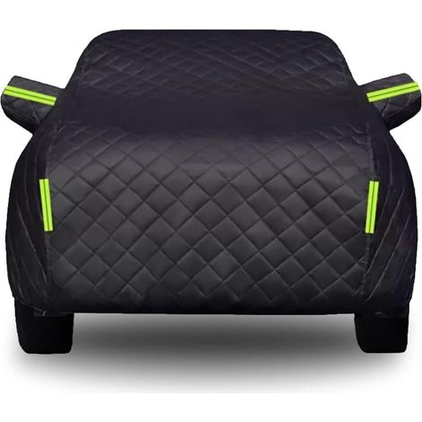 Bâche Voiture Anti-Grêle pour Pontiac Firebird 1982-2002,Housse Voiture Extérieur Imperméable 210D avec Coton Épais,Bache Auto Complète Personnalisée,pour Toutes Saisons Contre UV Pluie Soleil(Noir) (1/5)