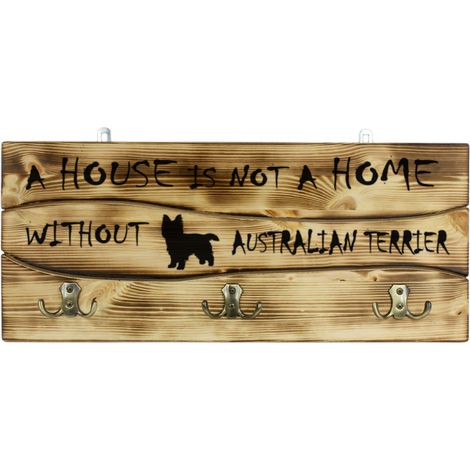 Australian Terrier, Aussie - gruccia con cane, espositore per medaglie, decorazione per la casa di Art-Dog (1/5)