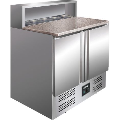 Table pizza - 2 portes - GN1/6 - Professionnel - Saro