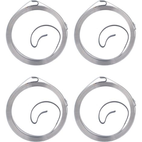 10 pièces Ressort de lanceur à tirette, bobine de démarrage métallique, accessoire pour moteur à essence 168F 170F (1/5)