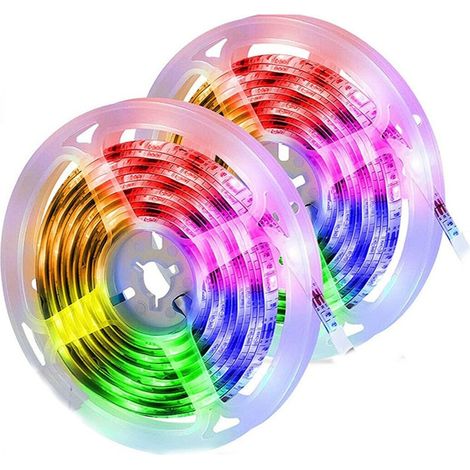 Striscia 300 Luci led IP54 10mt con APP smartphone ritmo musicale RGB per interno esterno decorazioni albero di natale festa (1/5)