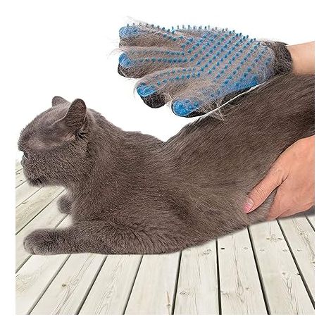 Glove Hair Removal Massage Brush Dog Cat (1/5)