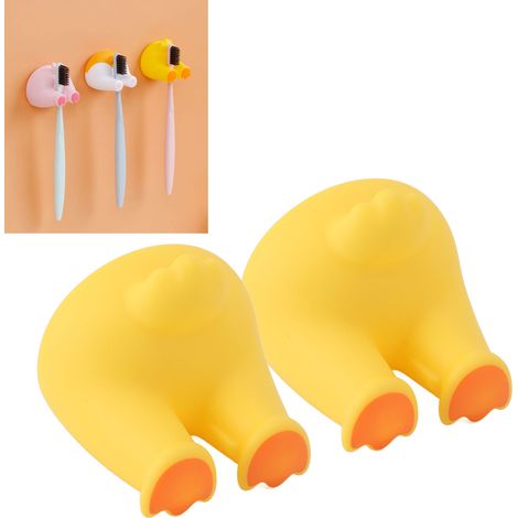 Multifunktionale, wandmontierte Seifenschale aus ABS mit Saugnäpfen – Halter für Seife und andere Gegenstände, kein Bohren erforderlich, Cartoon-Tierdesign für Kinder und Wohnzimmer (66 g) (1/5)