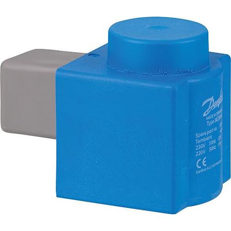 Danfoss – Bobine électrovanne 230V 50Hz 12W – Compatible modèles EV210B, EV220B, EV250B – Indice de protection IP20 – Durée de service ED 100% - 018F6176