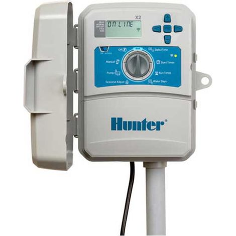 Programmatore irrigazione Hunter X2-601E 6 Stazioni da esterno WiFi Ready