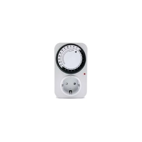 4000W Programmateur journalier mécanique avec Voyant Blanc 120x85x72mm 16A