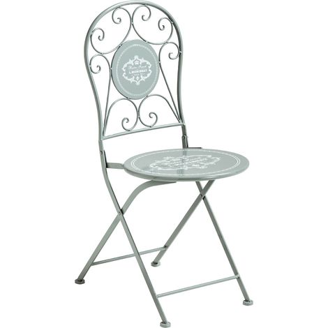 Interiors by Premier Grey Metal Chair, Exquisite Metal Dining Chair, Relaxing Footrest Metal Dining Chair